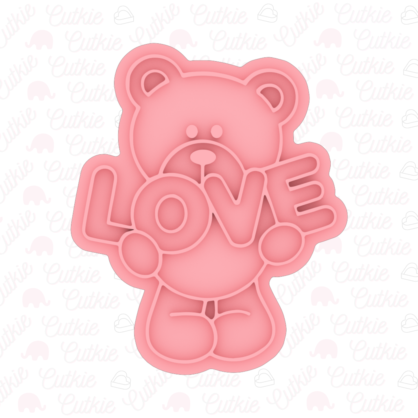 Osito con letrero Love