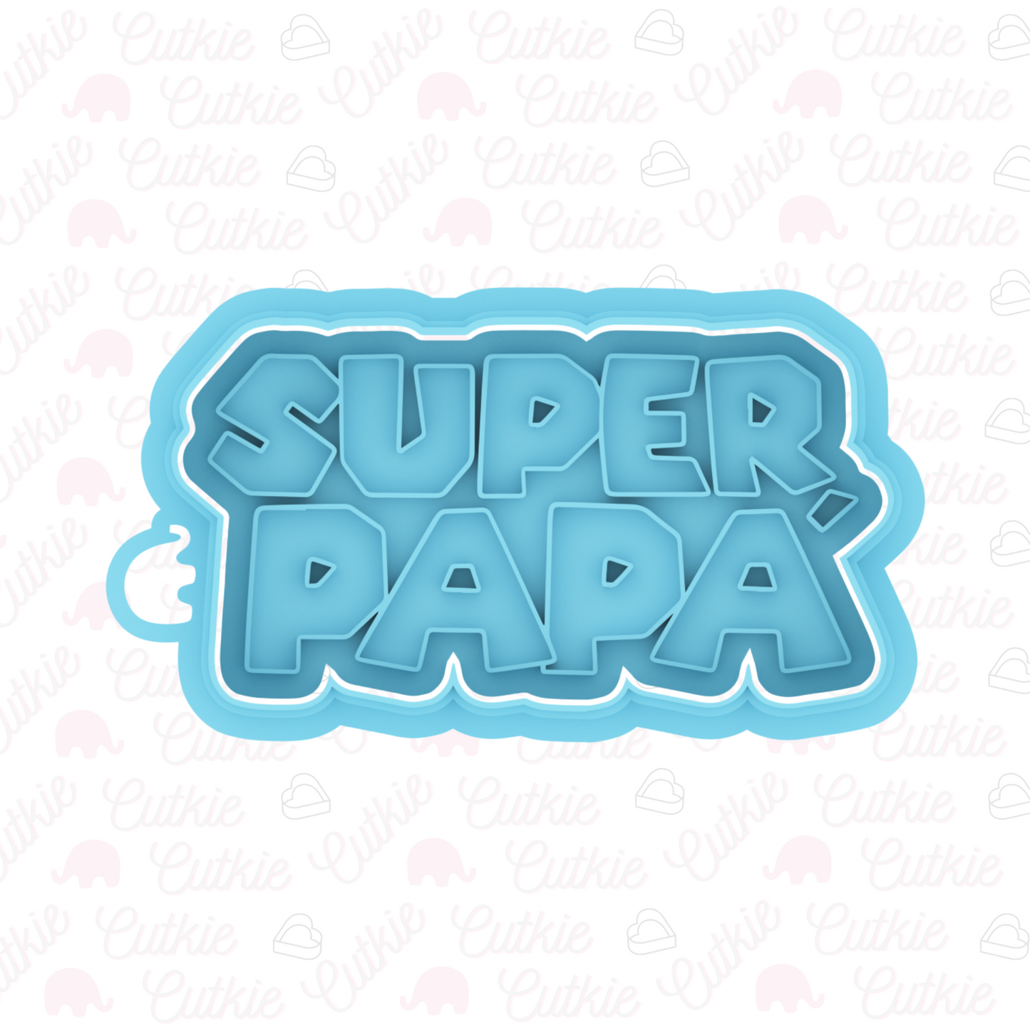 Letrero "super papá"