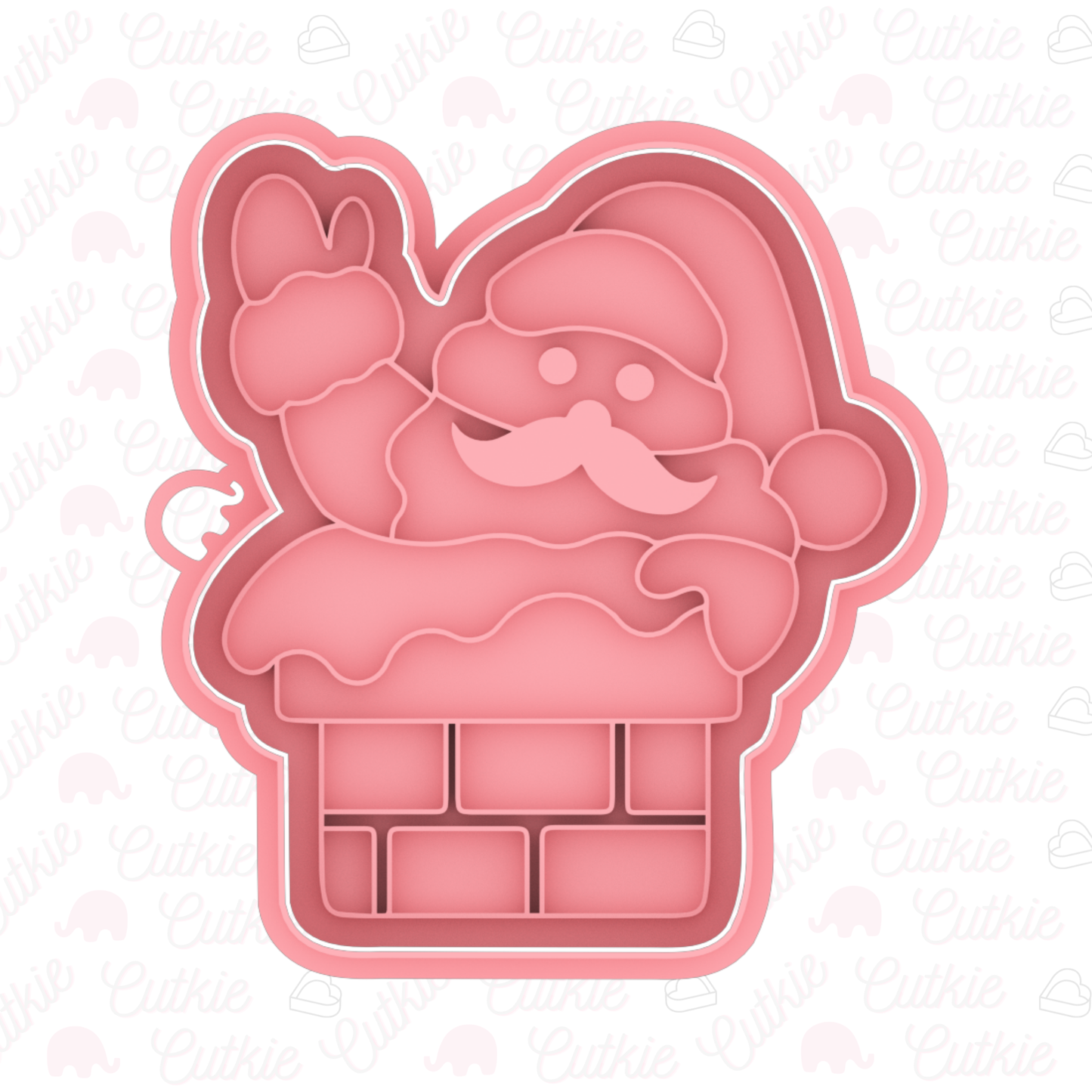 Santa Claus en la chimenea