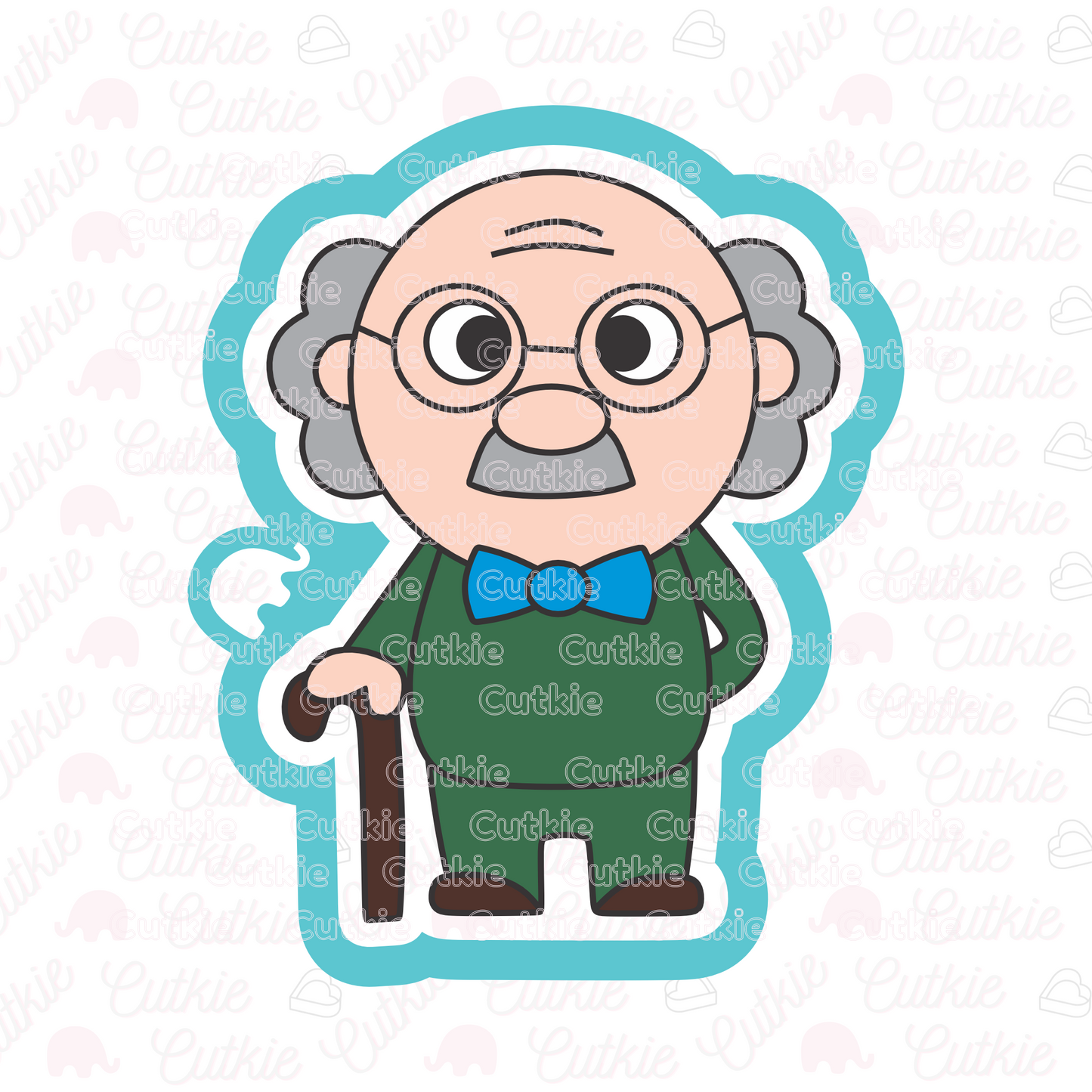 Abuelito con bastón