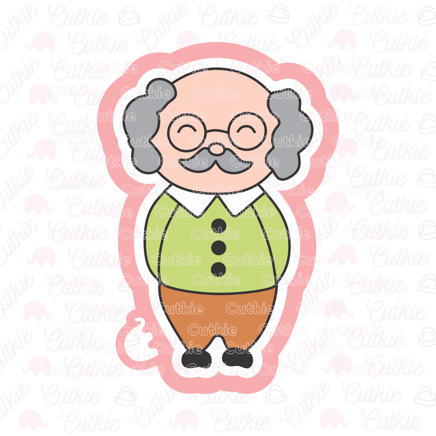Abuelito con bigote