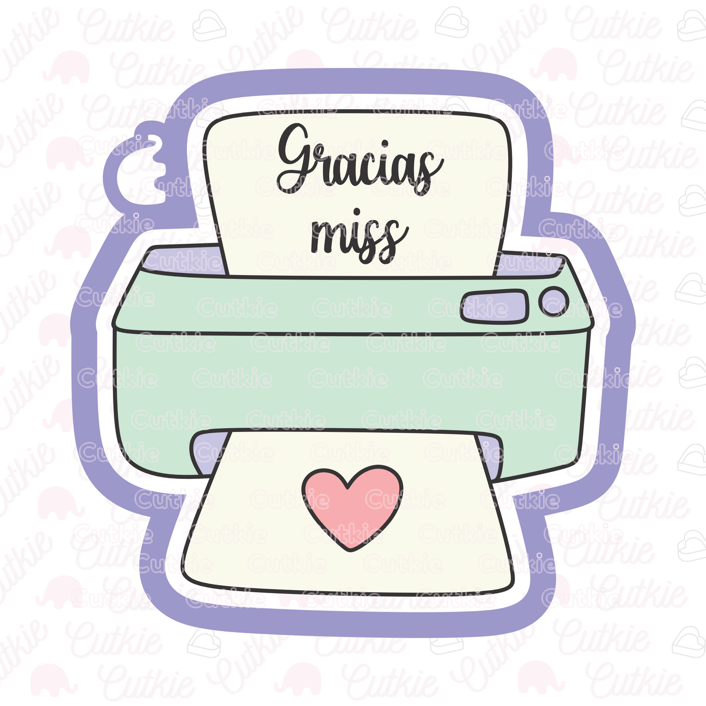 Impresora con dedicatoria