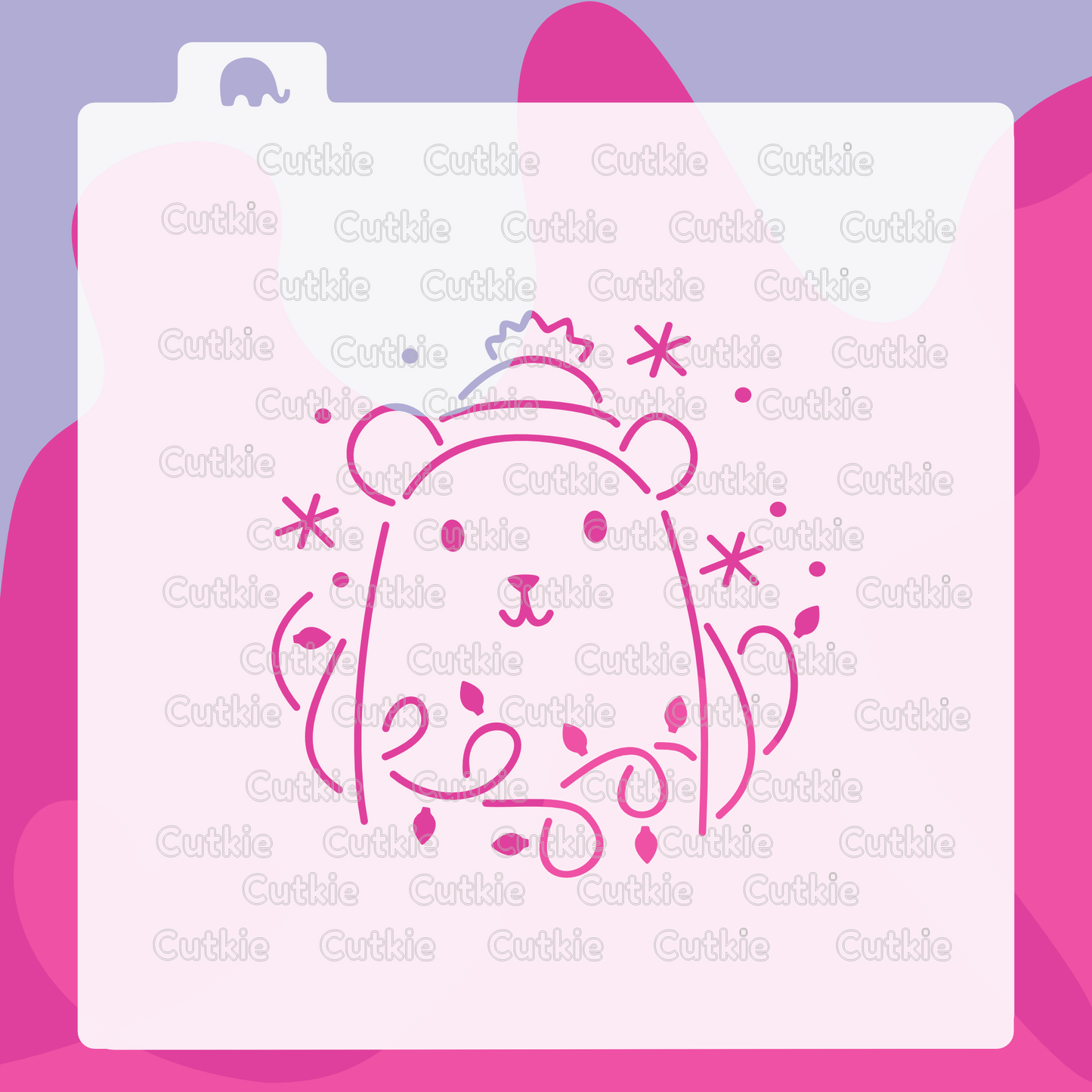 Oso con serie navideña