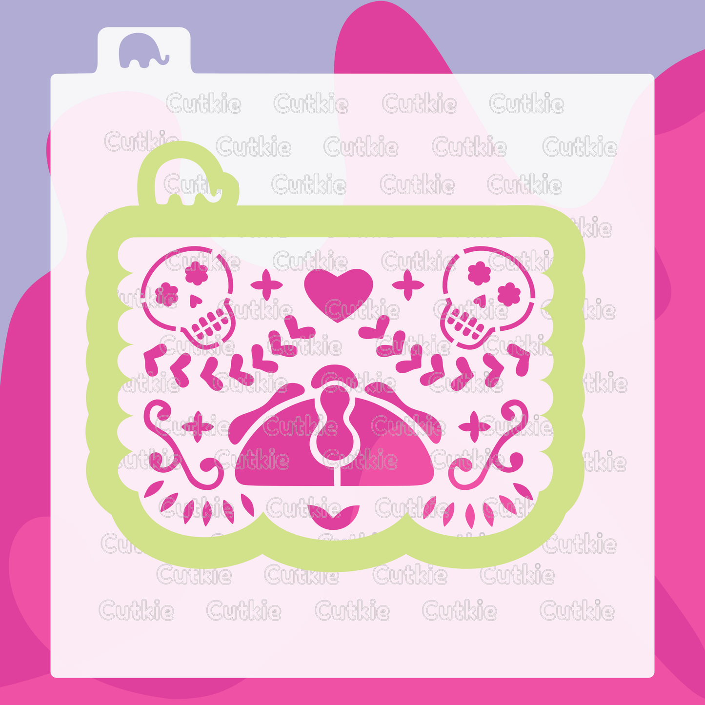 Papel picado pan de muerto