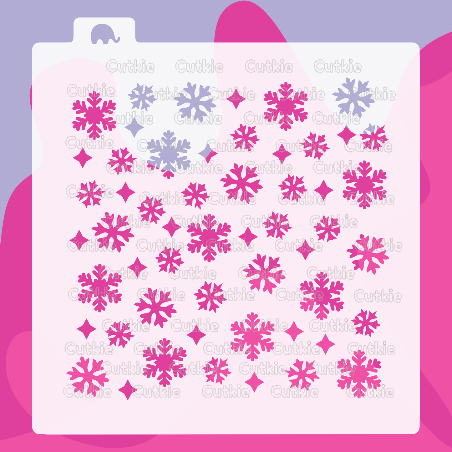 Plantilla Copos de nieve