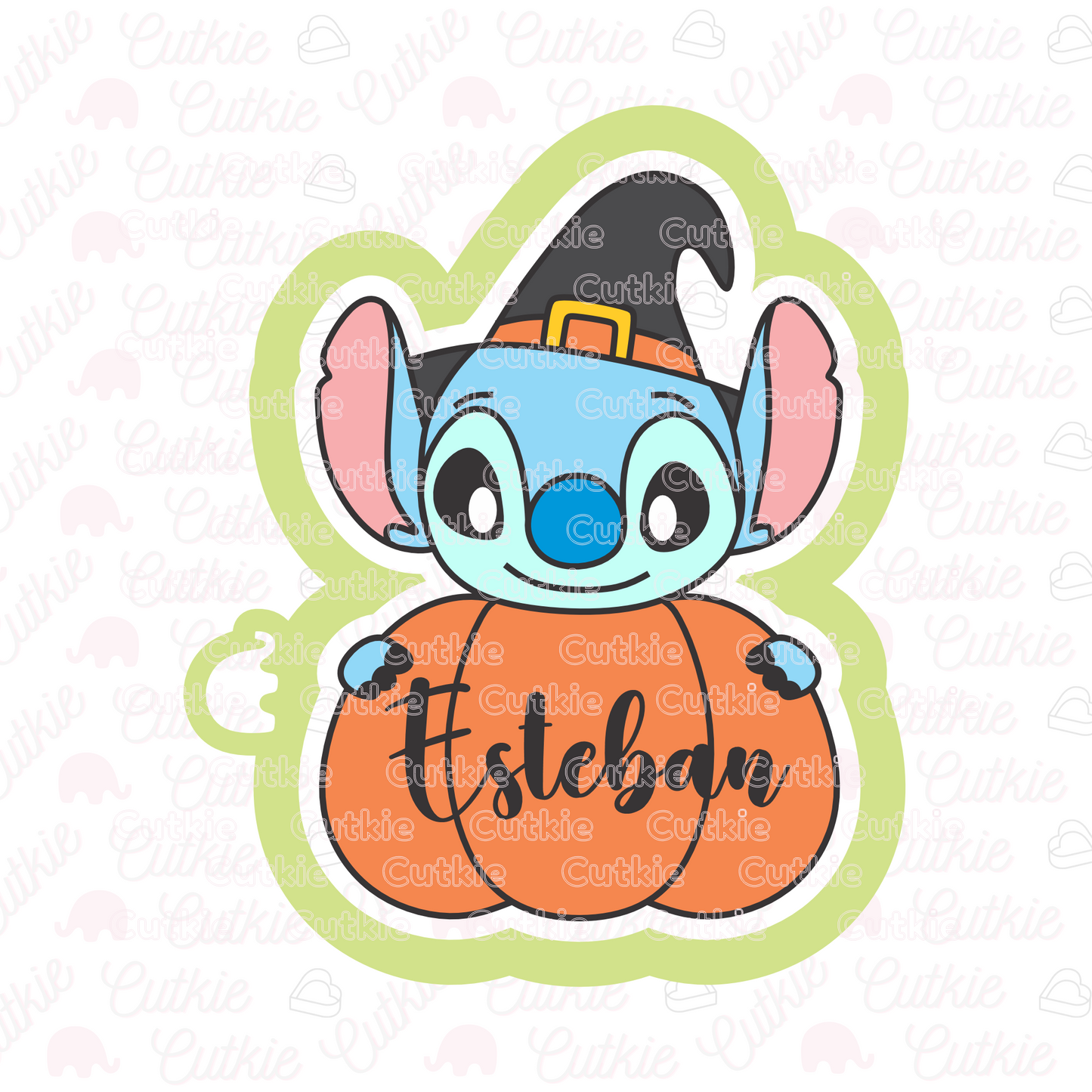 Stitch con calabaza