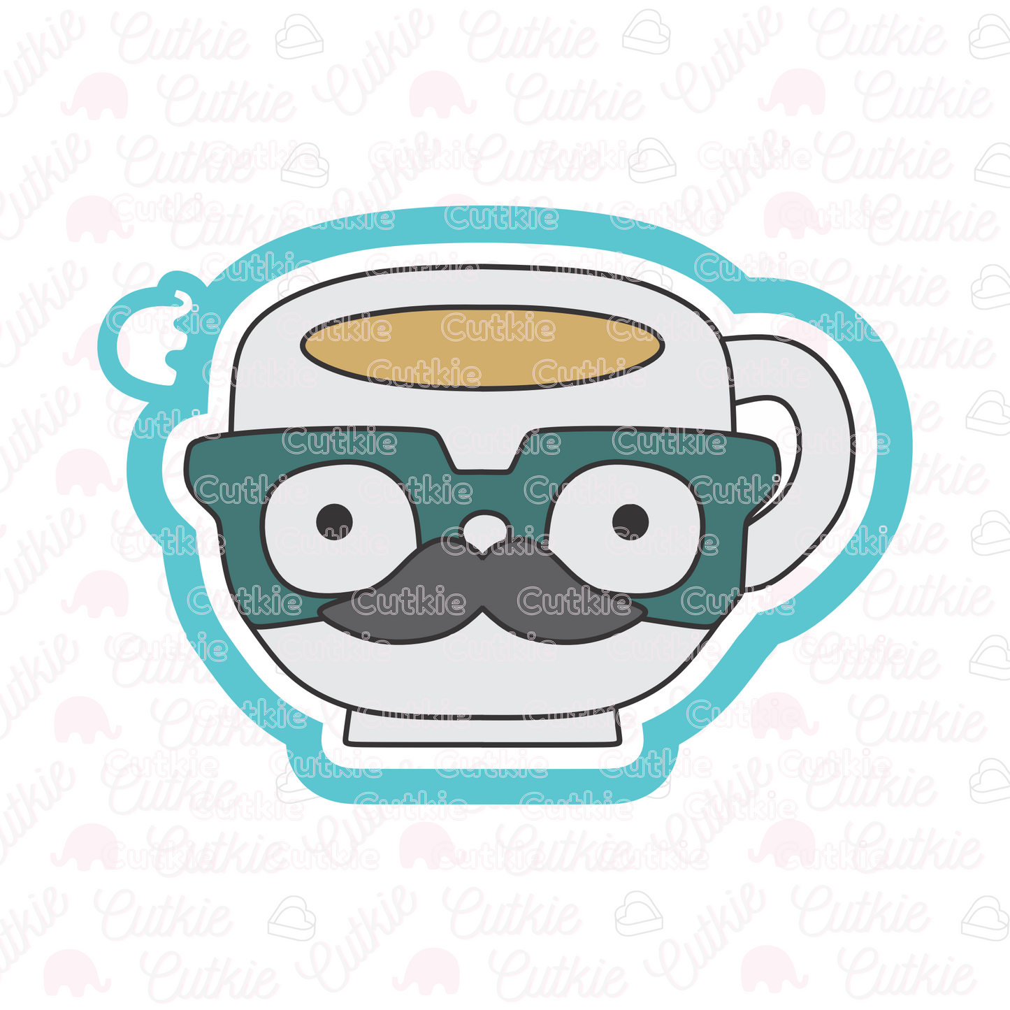 Taza con bigote