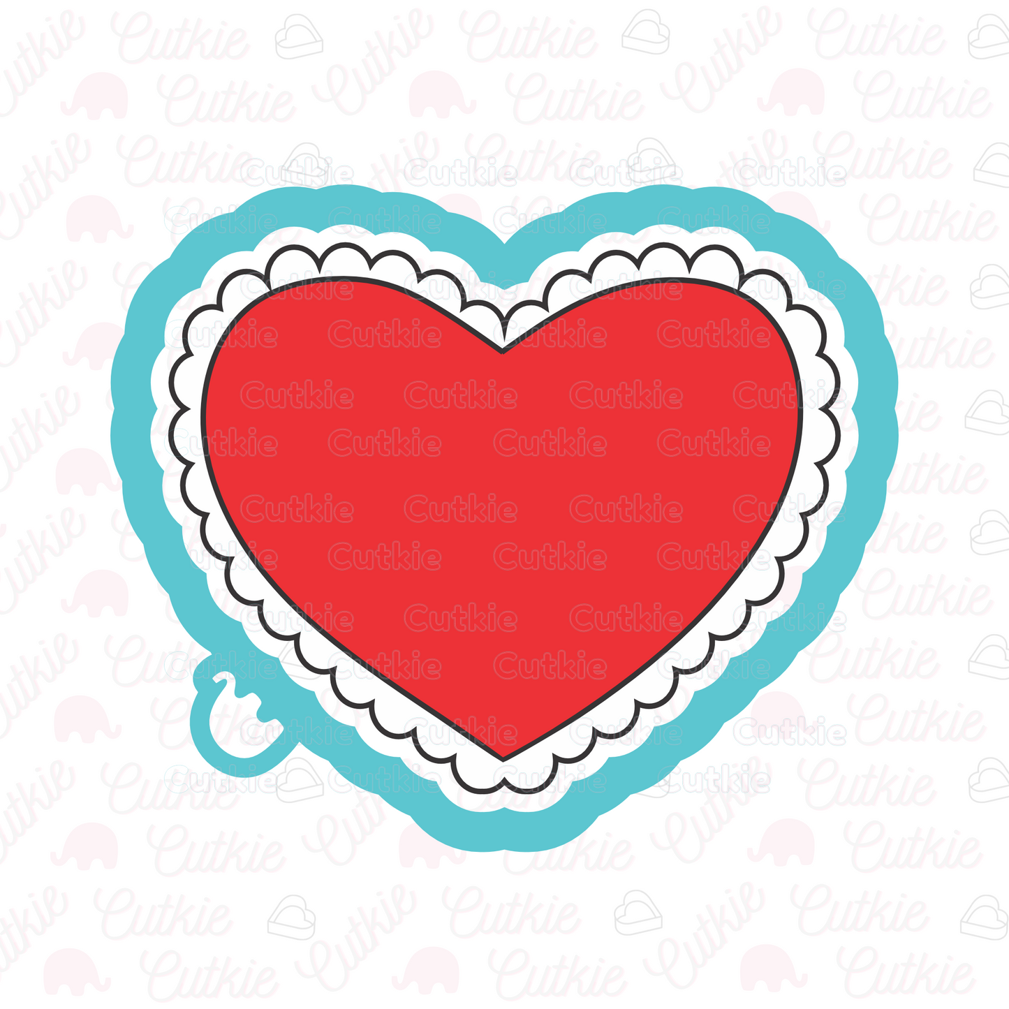 Corazón con nubes