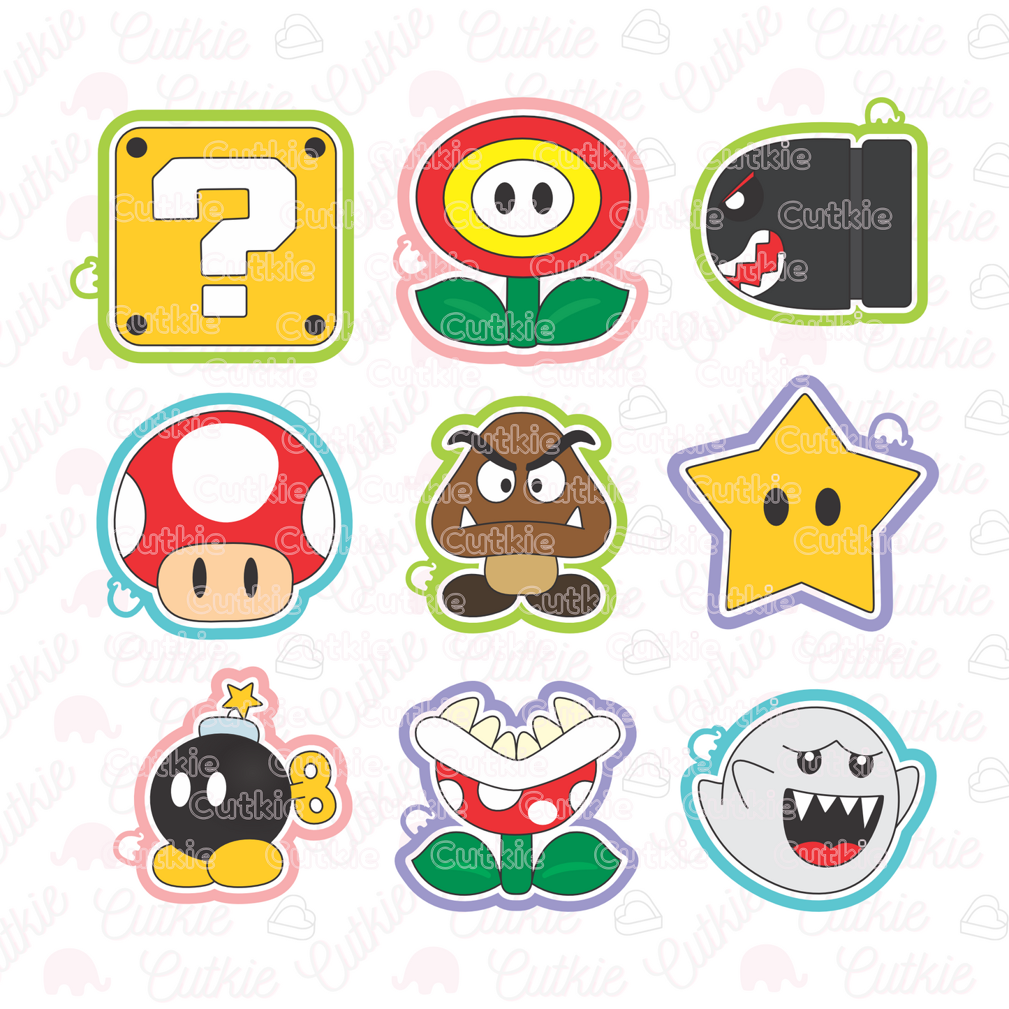 Kit premios y villanos - Mario Bross