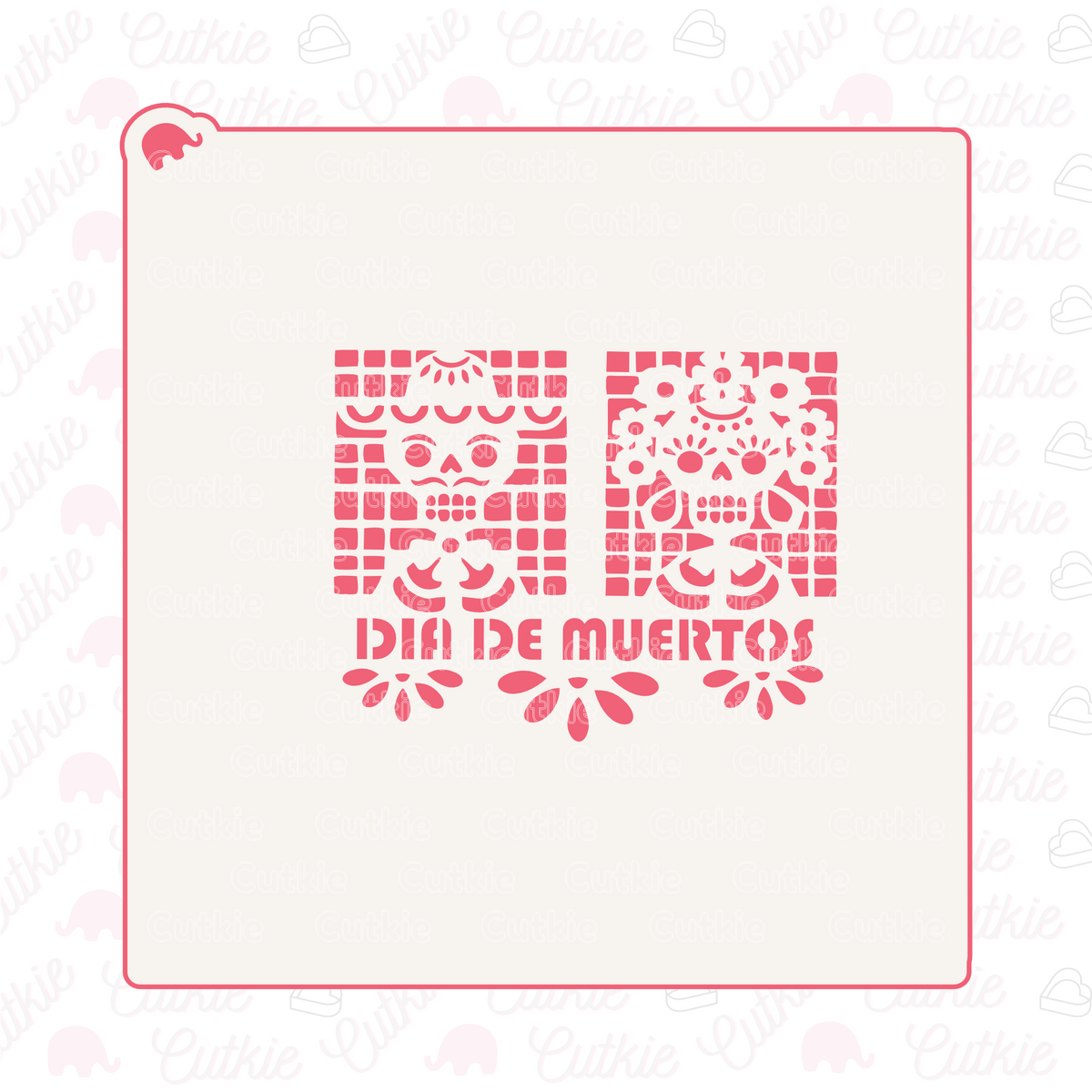 Papel picado catrín y catrina