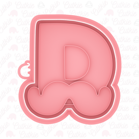 Letra D con bigote