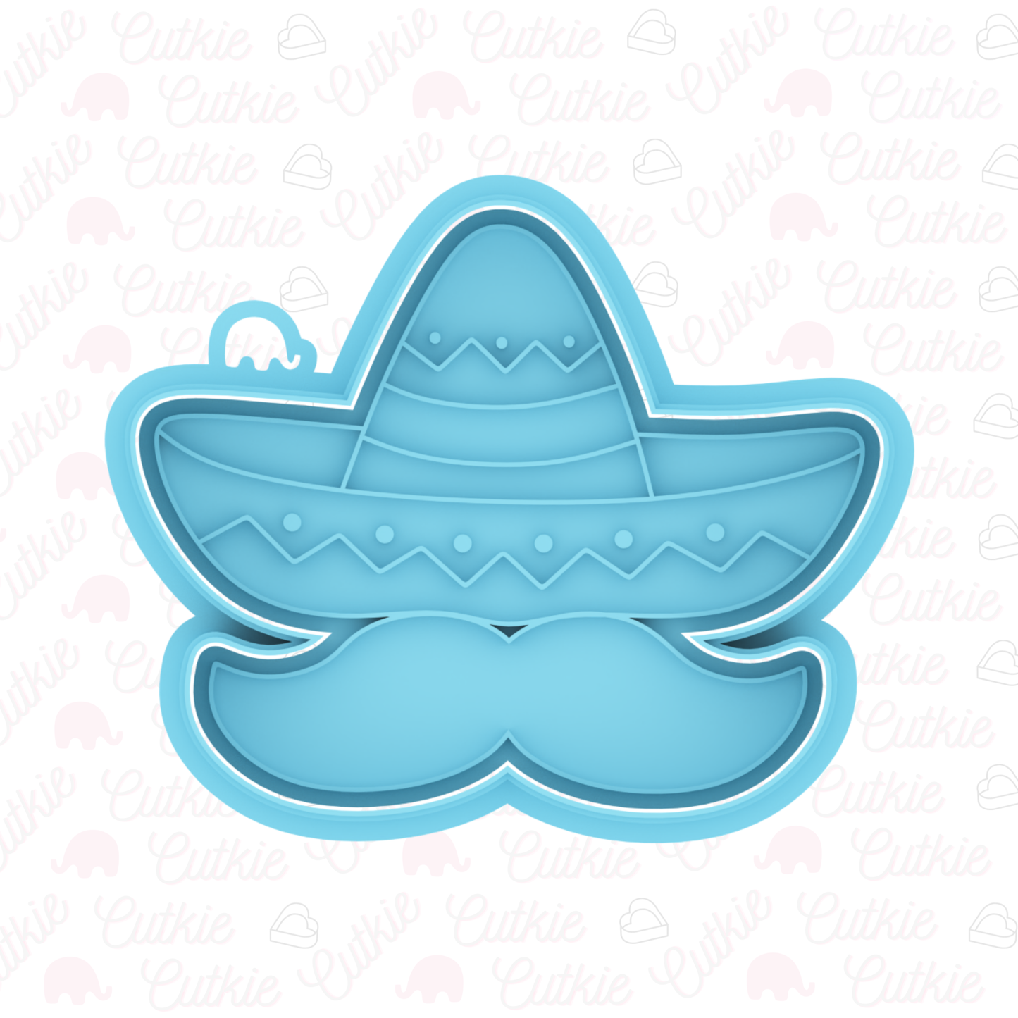 Mostacho con sombrero