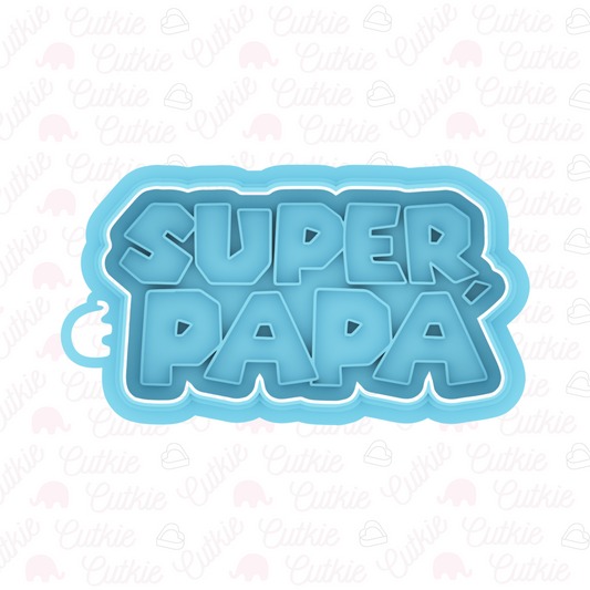 Letrero "super papá"