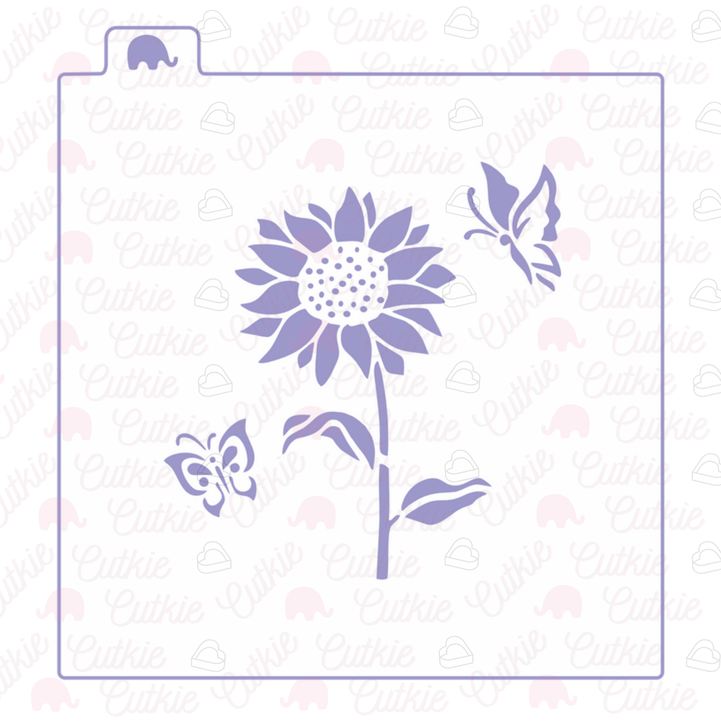 Flor y mariposas