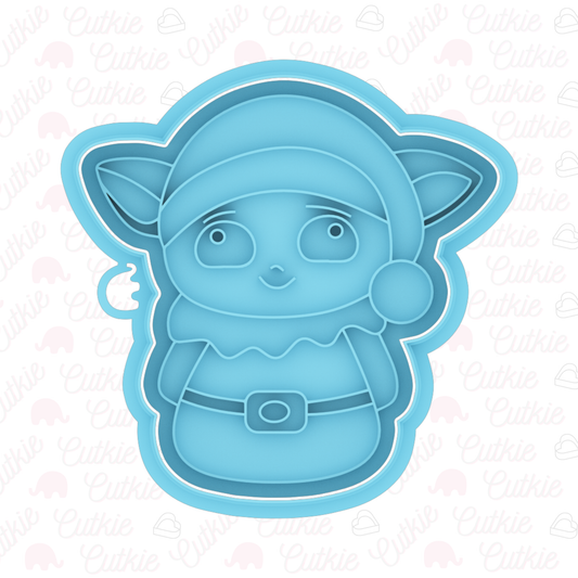 Baby Yoda navideño