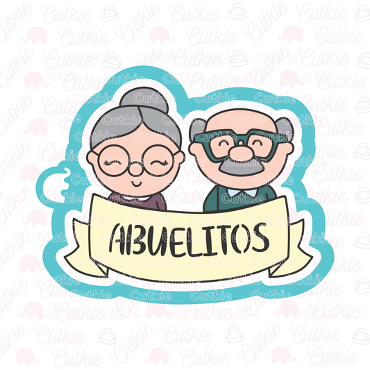 Abuelitos con banner