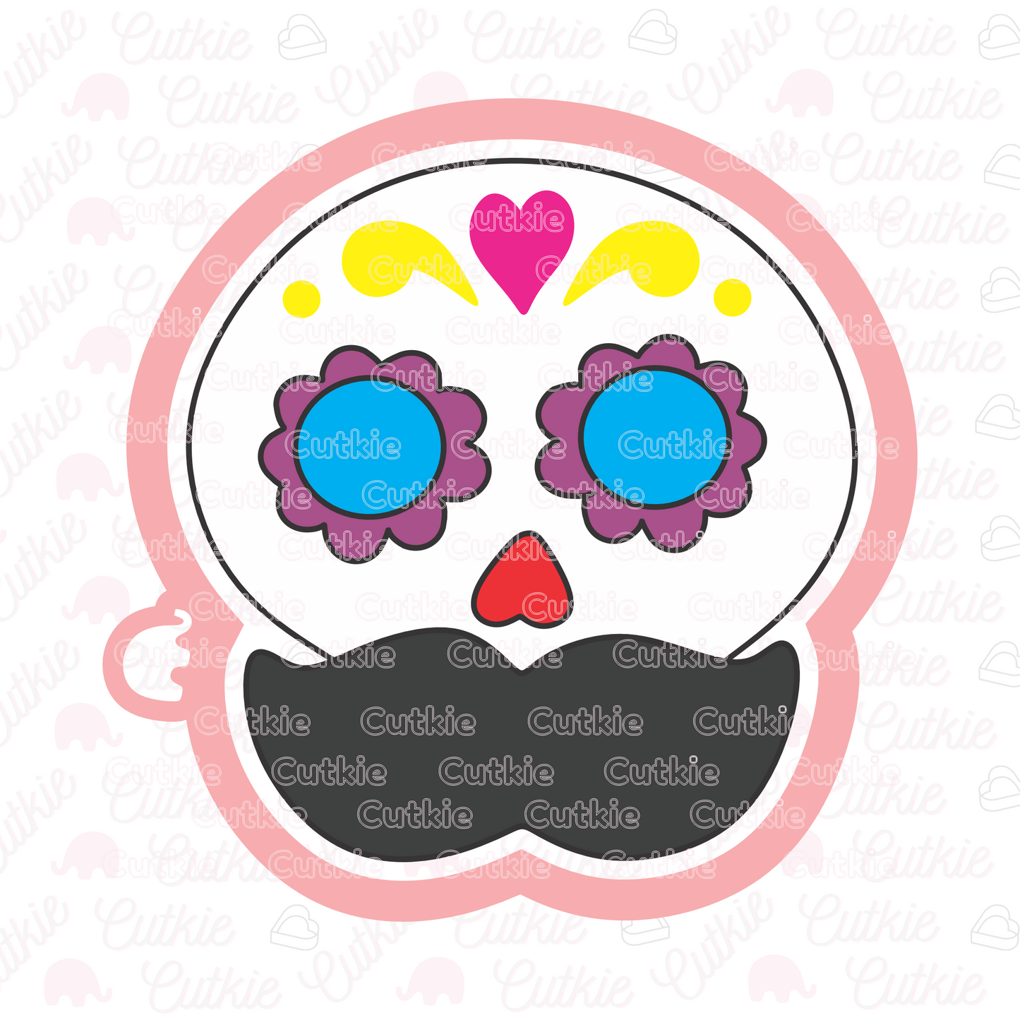 Calavera con mostacho