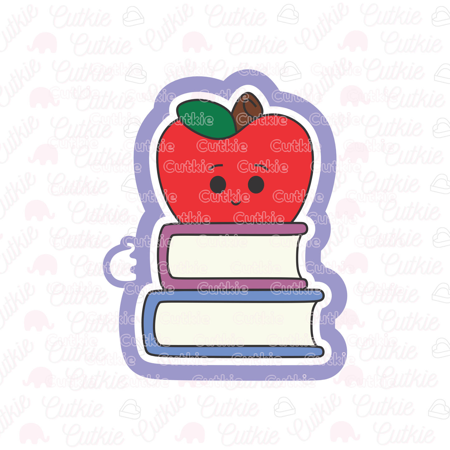 Libros y manzana