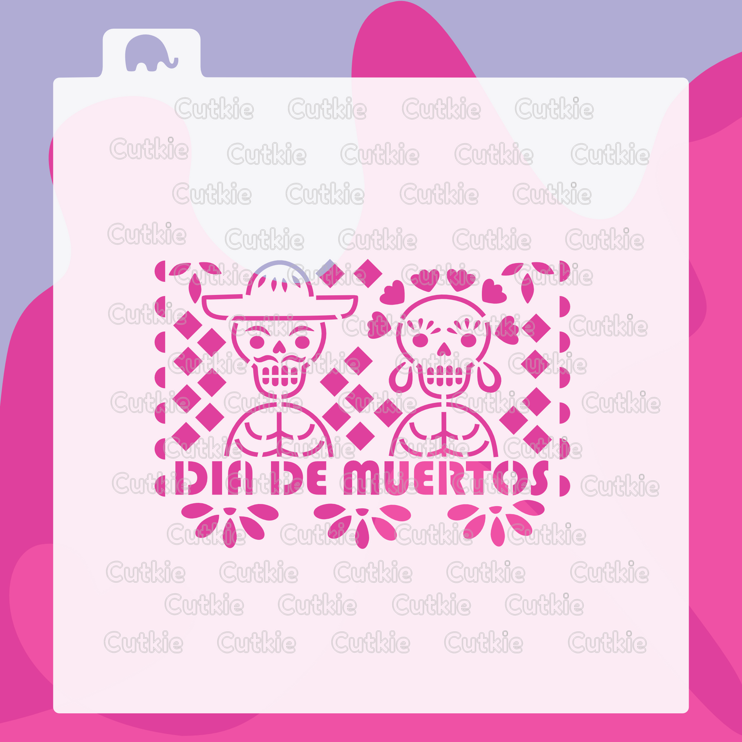 Papel picado dia de muertos 2