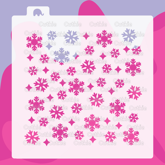 Plantilla Copos de nieve