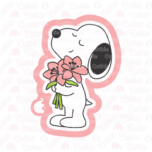 Snoopy con flores