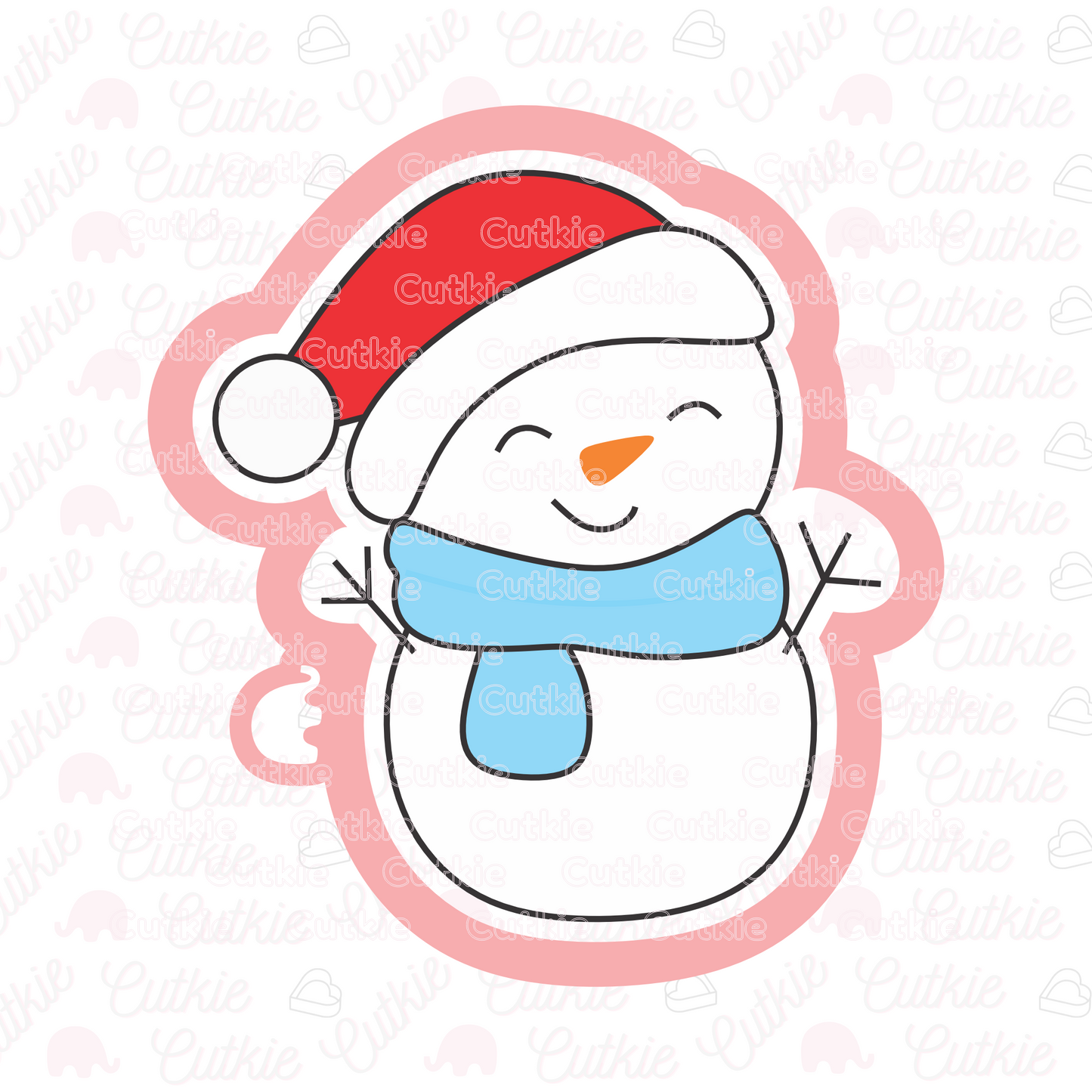 Muñeco de nieve manitas de rama