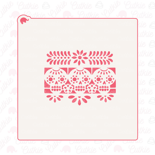 Papel picado calaveras